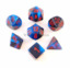 7 Black-Starlight/red Gemini Polyhedral Dice Set - CHX26458